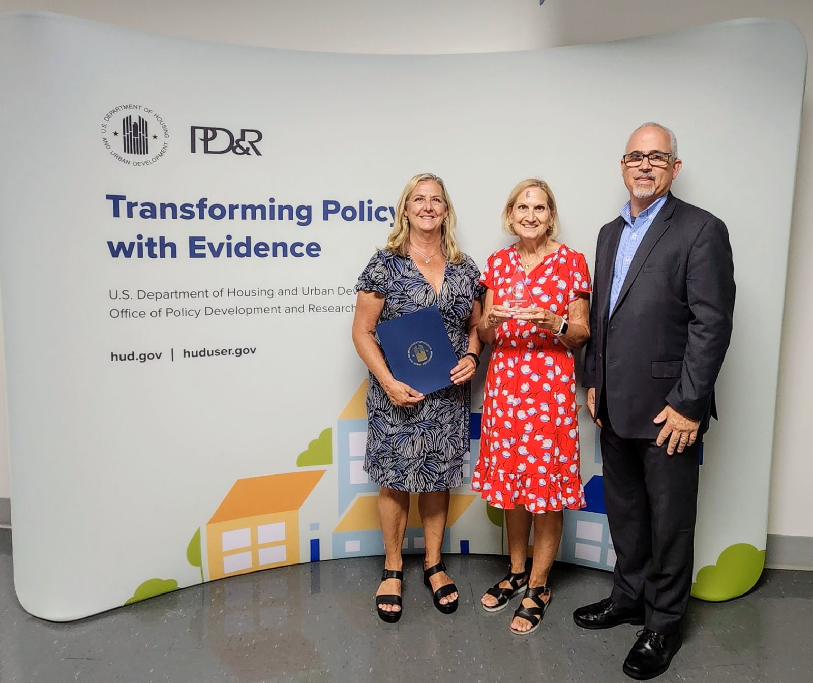 (left to right) Laura Mercer, former executive director for the Miami Valley Long Term Recovery Group; Jeanne Holihan, retired senior vice president of Operations for The Dayton Foundation; and Steve Naas, president of County Corp.